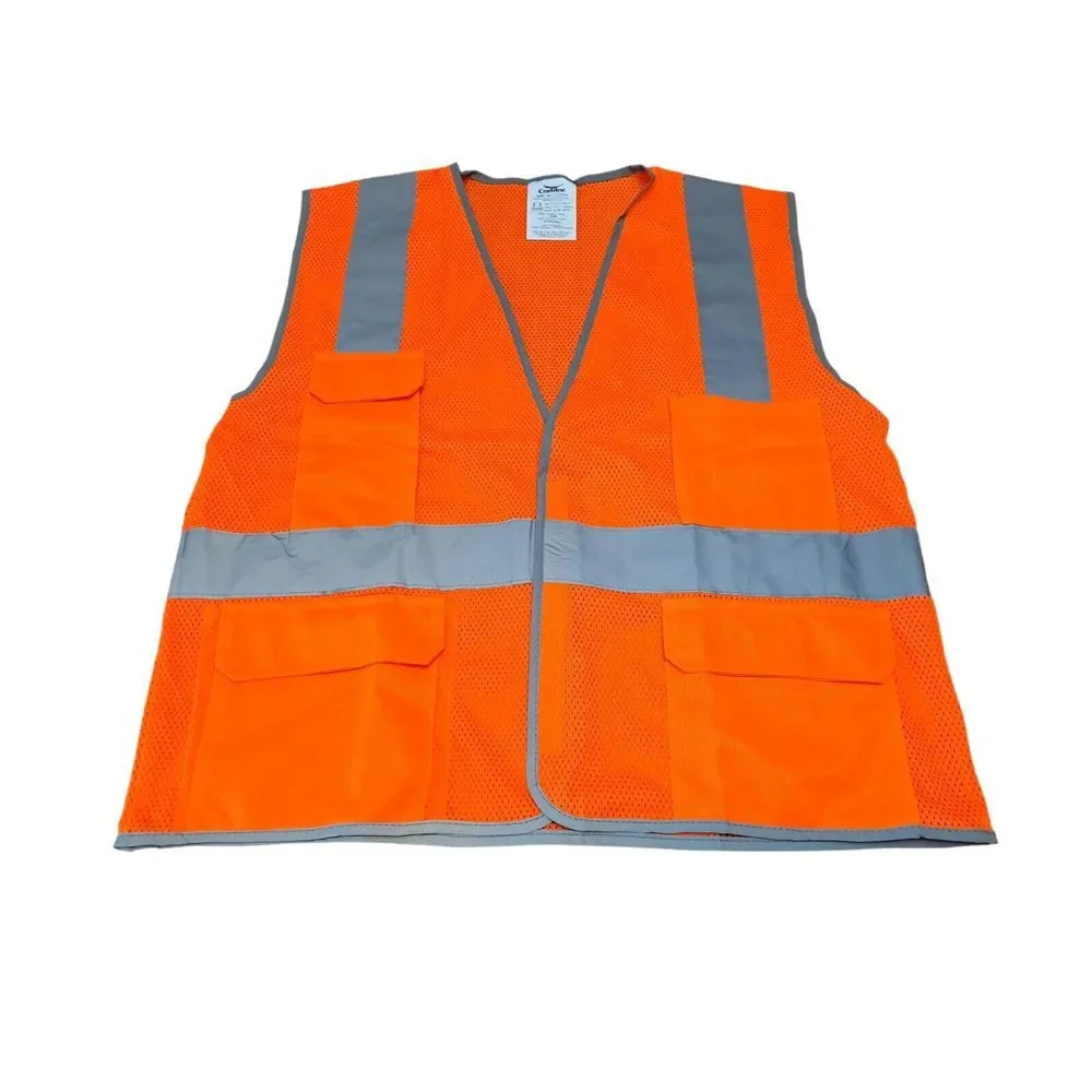 Grainger Safety Vest Orange Green‎ High Vis ANSI TypeR Class 2/3 S/M 2XL 3XL